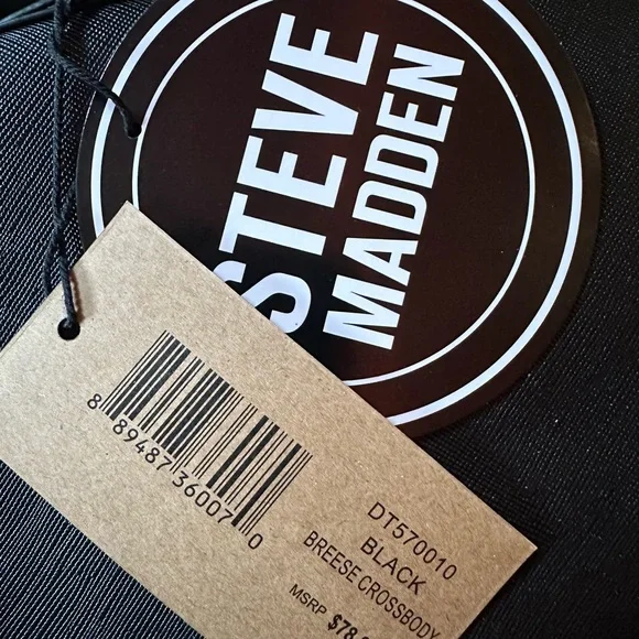 Nwt Steve Madden Black Breese Crossbody bag purse - Picture 4 of 10